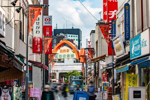 東京都杉並区の高円寺純情商店街の画像