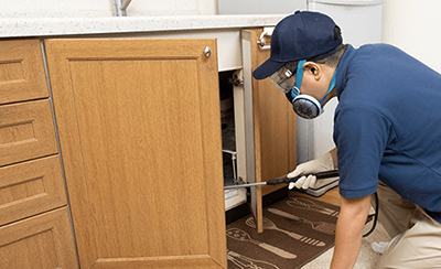 清掃作業中の写真